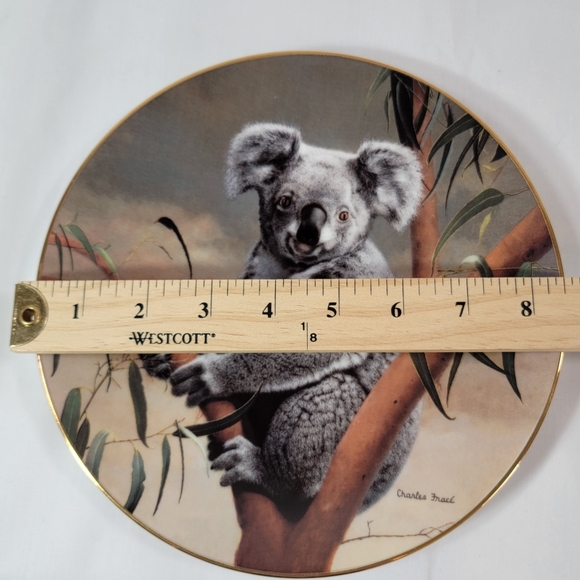 BRADEX THE KOALA 8.5” PLATE W’ COA ENDANGERED SPECIES BY CHARLES FRACE 1990 - Picture 3 of 4
